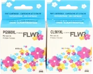FLWR Canon PG-560XL / CL-561XL zwart en kleur (Huismerk (remanufactured))
