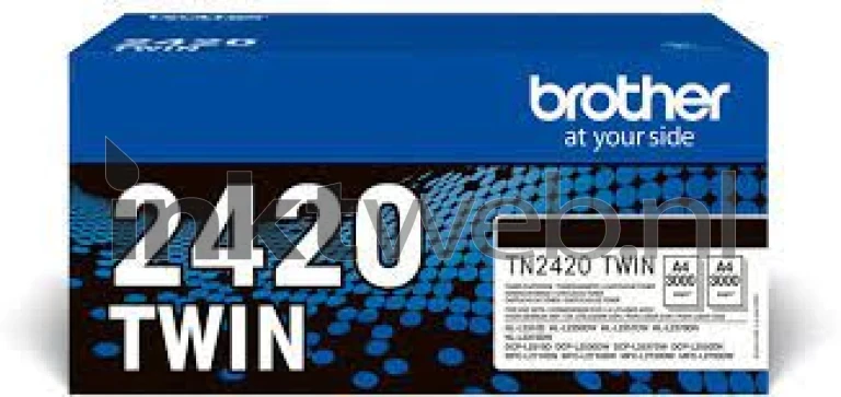 Brother TN-2420 Twinpack zwart