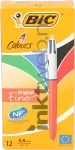 BIC balpen 4 kleuren medium 0.8 mm 12-pack oranje Front box