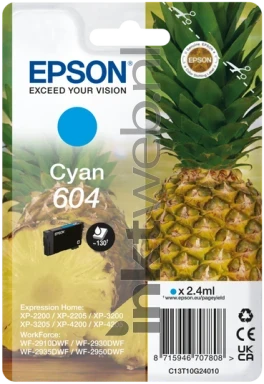Epson 604 cyaan