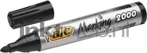 BIC Permanente marker 2000 rond 1.7mm 1 stuk zwart (Origineel)