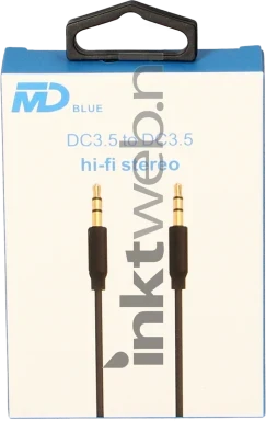 MD Blue Stereo audiokabel 3.5mm-3.5mm