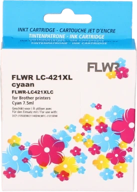 FLWR Brother LC-421XL cyaan
