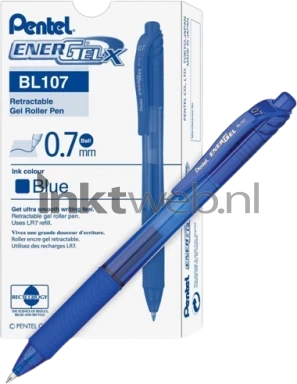 Pentel Gelschrijfpen 0.7mm (12 stuks) blauw
