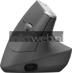 Logitech Muis MX Vertical Wireless Unifying Bluetooth antraciet Product only