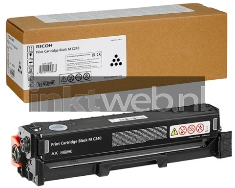 Ricoh M C240 toner zwart Combined box and product