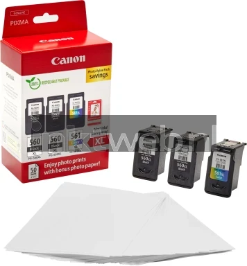 Canon PG-560XLx2/CL-561XL Multipack Combined box and product