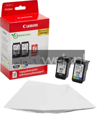 Canon PG-575/CL-576 Multipack Combined box and product