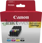 Canon CLI-551 Multipack zwart en kleur (Origineel)