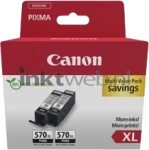 Canon PGI-570XL 2-pack zwart (Origineel Hoge Capaciteit)