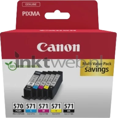 Canon CLI-571 5-pack zwart en kleur