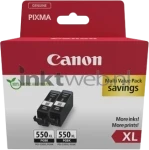 Canon PGI-550XL twinpack zwart (Origineel Hoge Capaciteit)