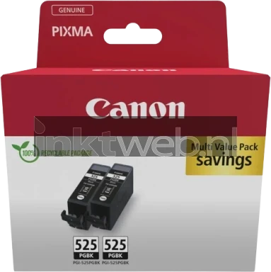 Canon PGI-525BK twinpack zwart