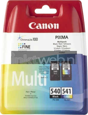 PG-540 / CL-541 Multipack highres transparant Front box