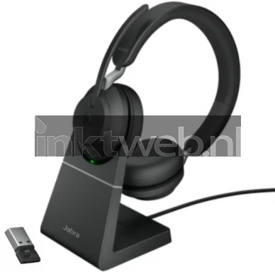 Jabra Evolve2 65 Stereo MS + Laadstation + Link 380 USB-A
