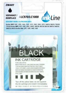 Huismerk Brother LC970bk/LC1000bk zwart