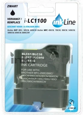 Huismerk Brother LC1100bk zwart