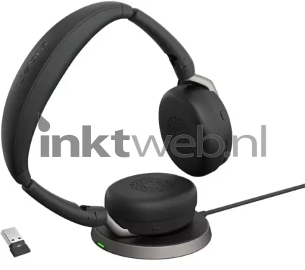 Jabra Evolve2 65 Flex MS Headset met oplaadbasis