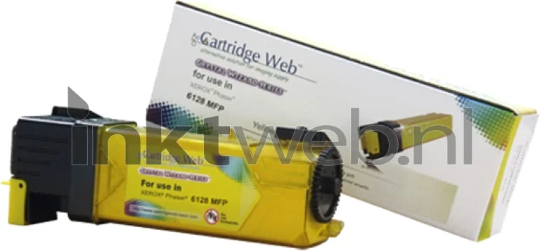 Xerox Phaser 6128 toner geel Combined box and product