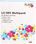 Brother LC-985 Multipack zwart en kleur cartridges Front box