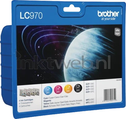 Brother LC-970 multipack zwart en kleur