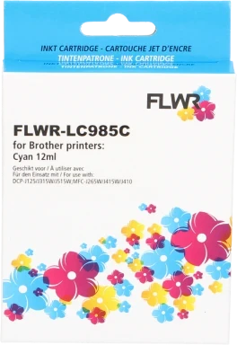 FLWR Brother LC-985C cyaan
