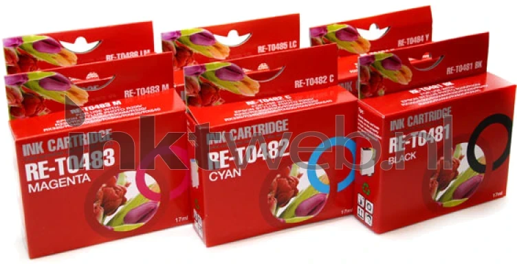 Epson T0487 Multipack zwart en kleur Front box