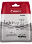 Canon PGI-520BK twinpack zwart (Origineel)