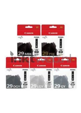 Canon PGI-29 Multipack zwart en licht grijs