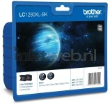 Brother LC-1280XLBK twinpack zwart (Origineel XXL)