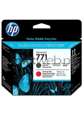 HP 771 mat zwart en rood