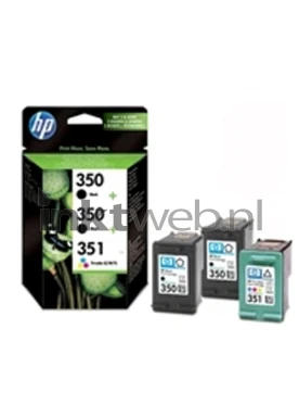 HP 350/351 3-pack zwart en kleur