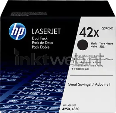 HP 42XD zwart Front box