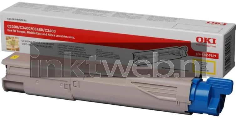 Oki C3300/C3400/C3450/C3600 Toner HC geel