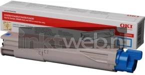 Oki C3300/C3400/C3450/C3600 Toner HC cyaan (Origineel Hoge Capaciteit)