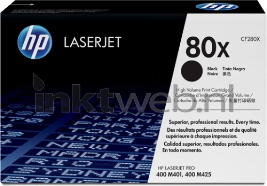 HP 80X zwart
