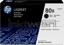 HP 80X Duo-Pack zwart (Origineel Hoge Capaciteit)