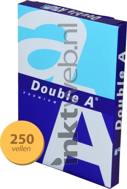 Double A Premium A4 Papier 250 vellen 1 pak (80 grams) wit