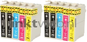 FLWR Epson 18XL Multipack (2 sets) zwart en kleur Product only