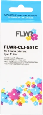 FLWR Canon CLI-551XL cyaan
