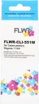 FLWR Canon CLI-551XL magenta (Huismerk (compatible))