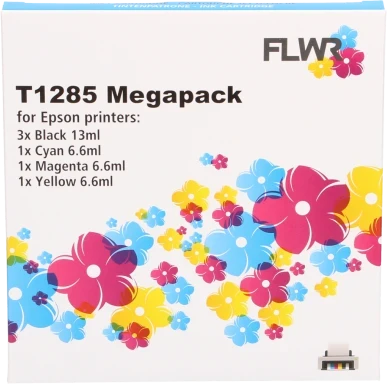 FLWR Epson T1281/2/3/4 Megapack