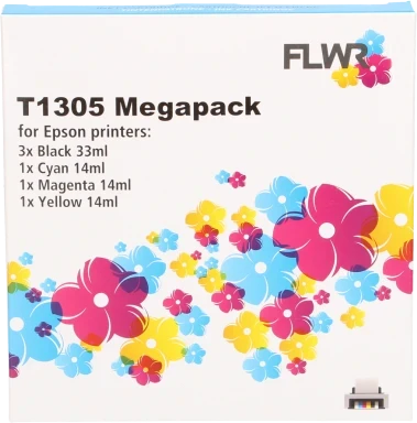 Epson T1301/2/3/4 6-pack - Optie 67 zwart en kleur Front box