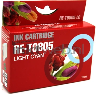 Epson T0805 licht cyaan voorkant doosje Front box