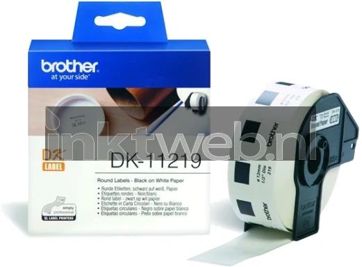 Brother DK-11219 12 mm x 12 mm  wit