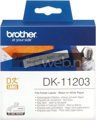 Brother DK-11203 17 mm x 87 mm  wit