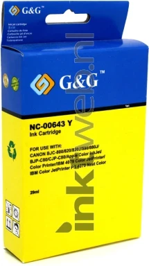 Canon BJI-643Y geel voorkant doosje Front box