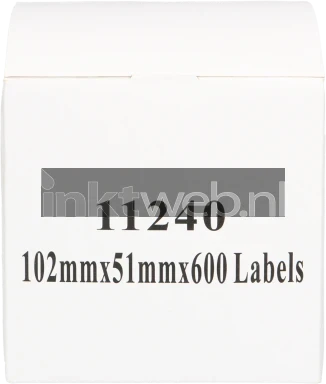 Huismerk Brother DK-11240 102 mm x 51 mm  wit