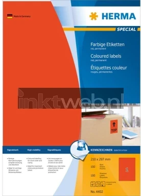 Herma 4402 210x297MM rood