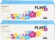 FLWR HP 201X Dubblepack zwart (Huismerk (compatible))